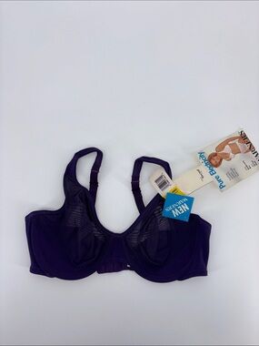 Vintage Warners Purple Seamless Underwire Bra Size 36C